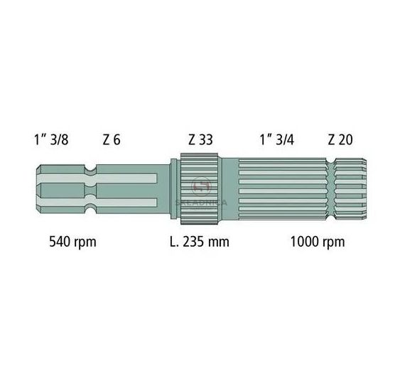 WAŁEK WOM  Z-6 1-3/8" + Z-20 [CJN620-Z20]
