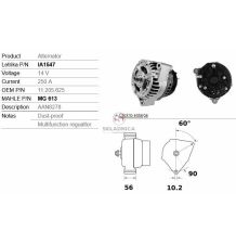 ALTERNATOR 2-OTW  14V 200A B-56          [CJS712-I]