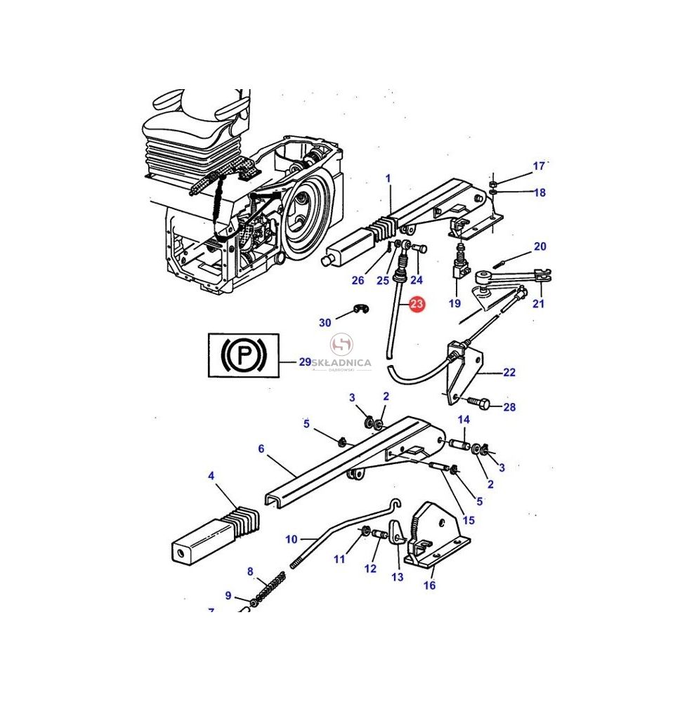 LINKA 409-35 HAM. RĘCZNEGO [CMD510]