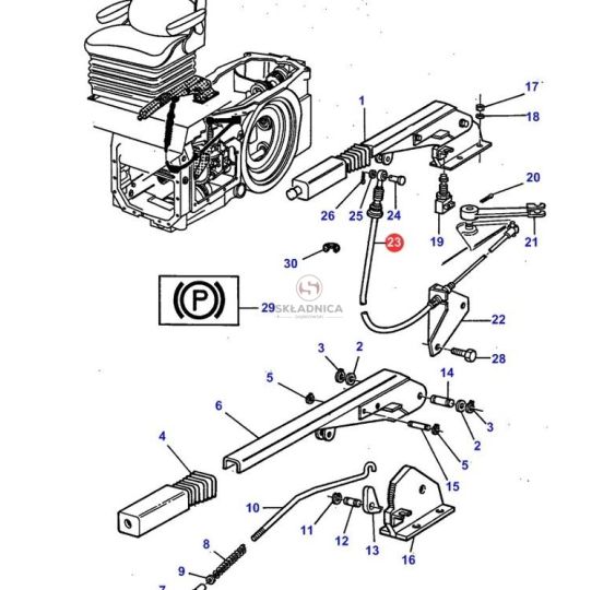 LINKA 409-35 HAM. RĘCZNEGO [CMD510]