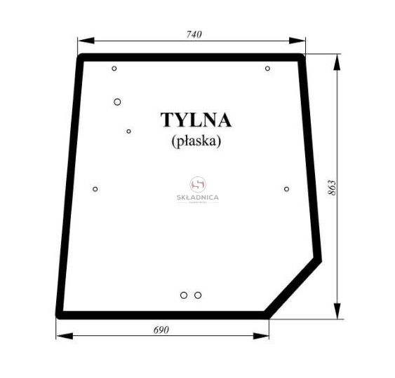 SZYBA TYLNA MF 8470 [CMK103]