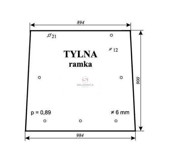 SZYBA TYLNA [CMK119]