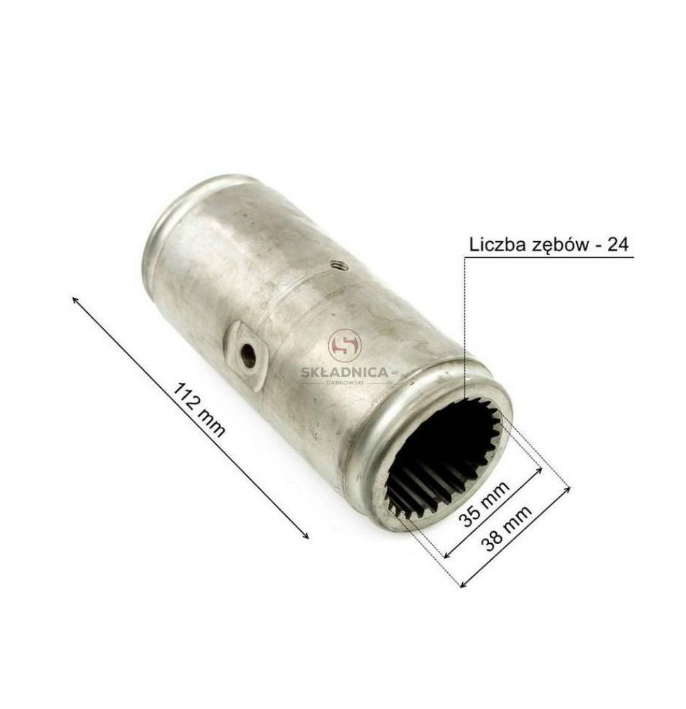 TULEJA ŁĄCZĄCA Z-24 FREZ 35*38  L-112MM [CMM203]