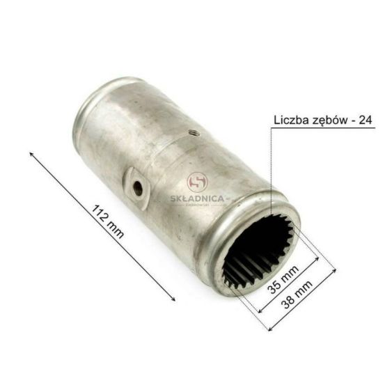 TULEJA ŁĄCZĄCA Z-24 FREZ 35*38  L-112MM [CMM203]