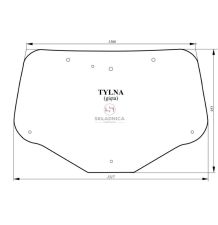 SZYBA TYLNA  NH T7040 [CNK122]