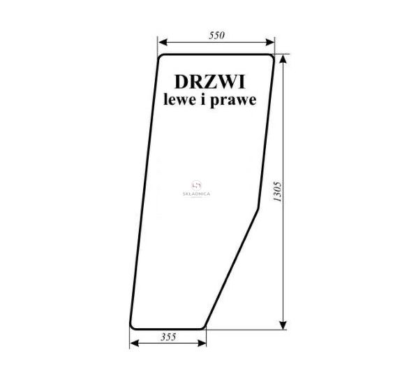 RENAULT SZYBA DRZWI  L- P  103-54 [CRK102]