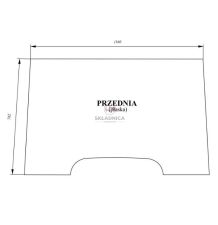SZYBA PRZEDNIA BEZ OTWORÓW [CRK112]