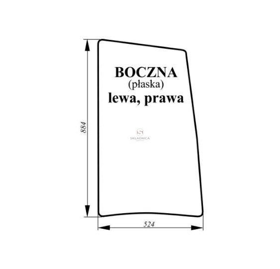 SZYBA BOCZNA LEWA/PRAWA [CRK115]