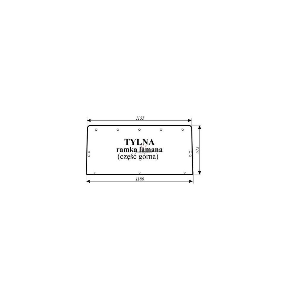 SZYBA TYLNA DZIELONA GÓRNA [CRK119-1]