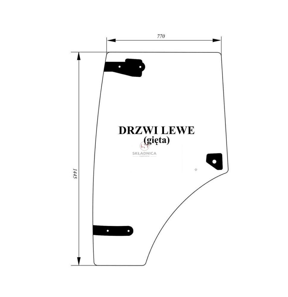 SZYBA DRZWI LEWE [CRK134]