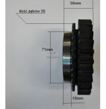 KOŁO ZĘBATE Z-27 [CRN139]