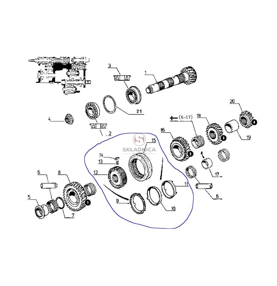 SYNCHRONIZATOR KPL. Z-39 UŻYWANY [CRN186-U]