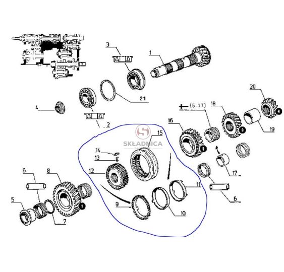 SYNCHRONIZATOR KPL. Z-39 UŻYWANY [CRN186-U]