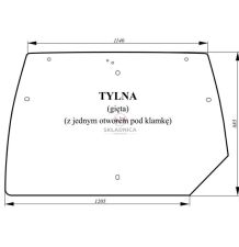 LAMBORGHINI SZYBA TYLNA [CSK101]