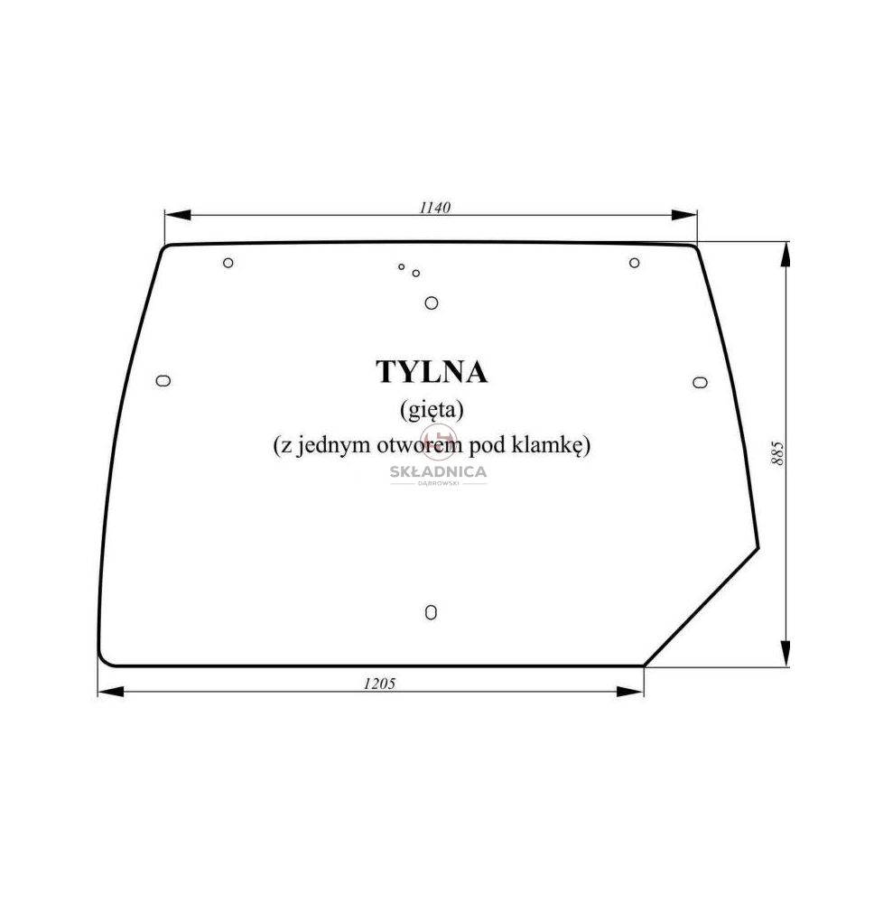 LAMBORGHINI SZYBA TYLNA [CSK101]