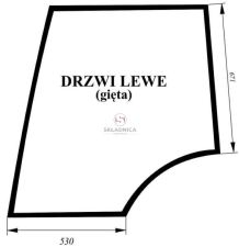 SZYBA DRZWI GÓRNA LEWA [CWK104-L]