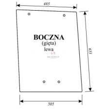 SZYBA BOCZNA VALTRA LEWA OTWIERANA [CWK106]