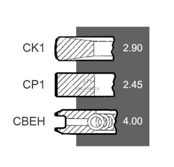KPL. PIERŚCIENI TŁOKA [CXB020]