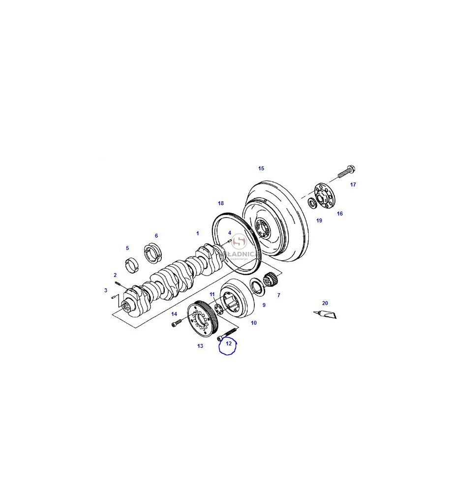 ŚRUBA M14*1.5  105  12.9 [CXB905]