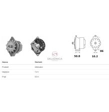 ALTERNATOR CUMMINS 6T-590 [CXC710-A]