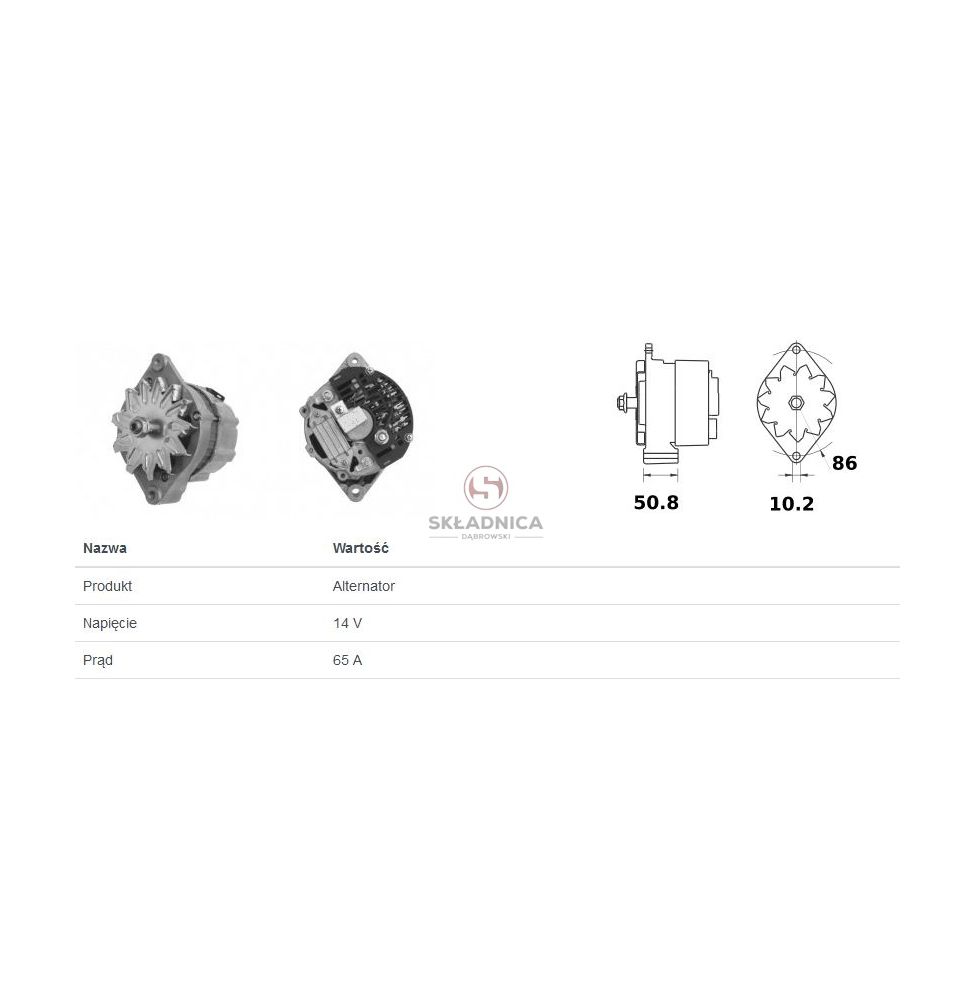 ALTERNATOR CUMMINS 6T-590 [CXC710-A]