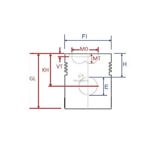 TŁOK KHD FI-108,00  3P  E-45,00  H-? [CXD041-KS]