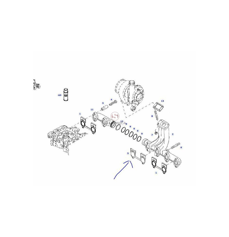 USZCZELKA KOLEKTORA WYDECHOWEGO [CXD134]