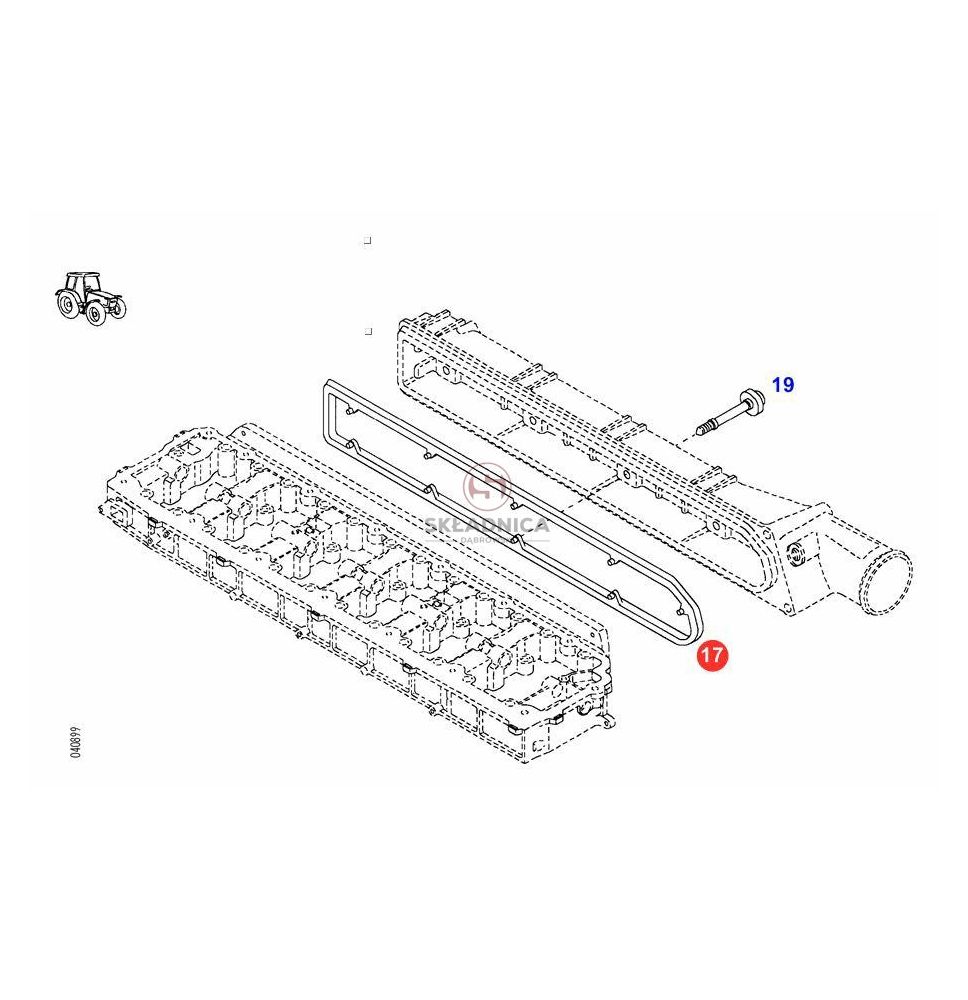 USZCZELKA KOL. SSĄCEGO KHD BF6M2013C [CXD141]