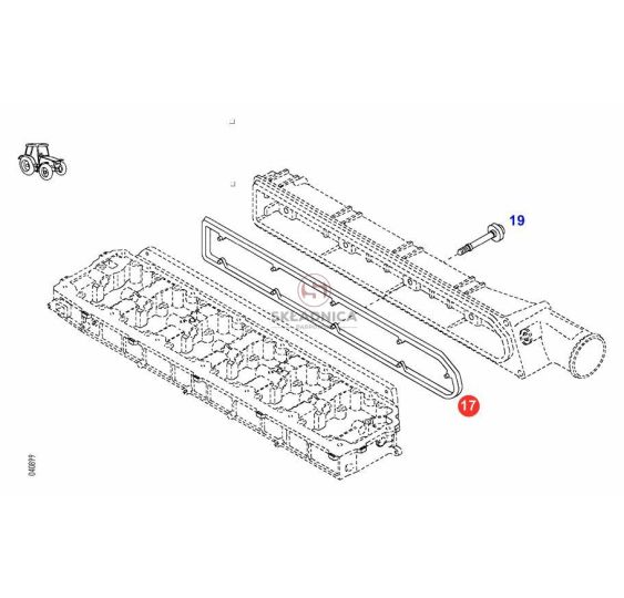 USZCZELKA KOL. SSĄCEGO KHD BF6M2013C [CXD141]