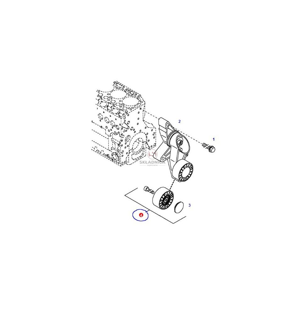 ROLKA NAPINACZA PASKA FI-71 H- 31 [CXD601]