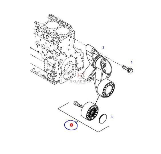 ROLKA NAPINACZA PASKA FI-71 H- 31 [CXD601]