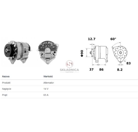 ALTERNATOR ISKRA IA0276 [CXH681-I]