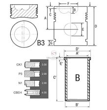 ZESTAW NAPRAWCZY  MWM  FI-105  4-P [CXM003]