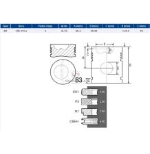 TŁOK  MWM  105 4-P  FI--35 [CXM045-KS]