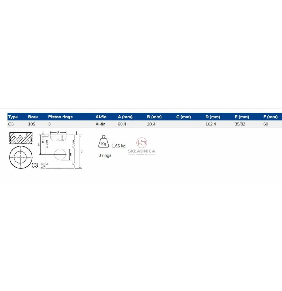 TŁOK MWM  105 3-P  FI-35 [CXM048]