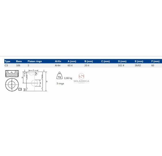 TŁOK MWM  105 3-P  FI-35 [CXM048]