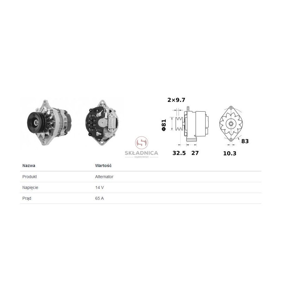ALTERNATOR ISKRA IA0524 [CXM690-I]