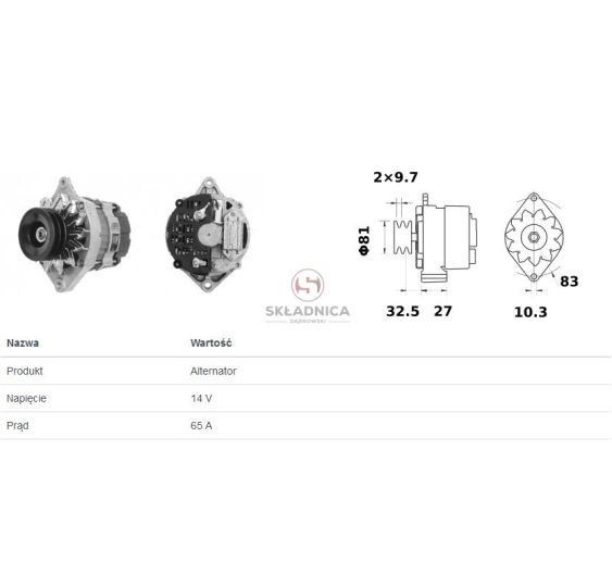 ALTERNATOR ISKRA IA0524 [CXM690-I]