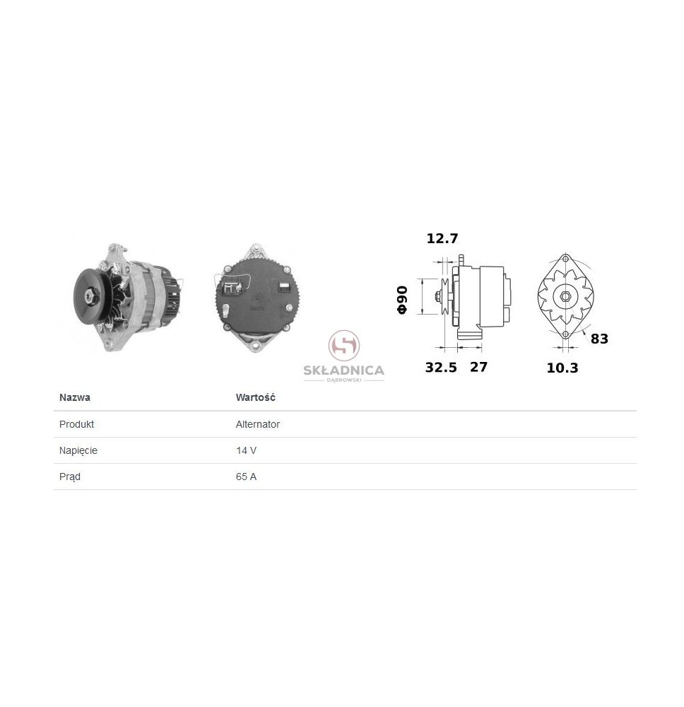 ALTERNATOR CARGO 110107 [CXM691-C1]