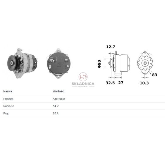 ALTERNATOR CARGO 110107 [CXM691-C1]