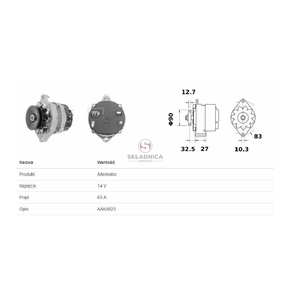 ALTERNATOR MG272 LETRIKA [CXM691-L]
