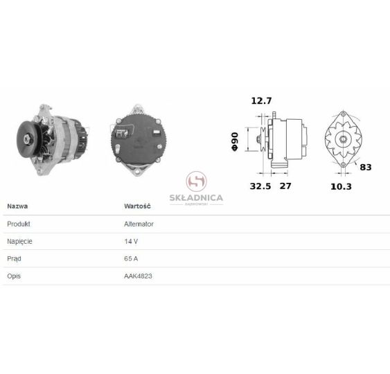 ALTERNATOR MG272 LETRIKA [CXM691-L]