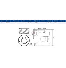 TŁOK 108.00 3-P FI-40 SISU 620D [CXS040]