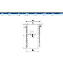 TULEJA CYLINDRA 108.00 SISU 620D [CXS060]