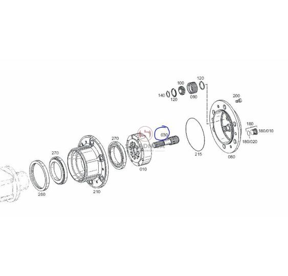WAŁEK Z ZEBNIKIEM  Z-20/21  L138.5  ZF CYA467-ZF