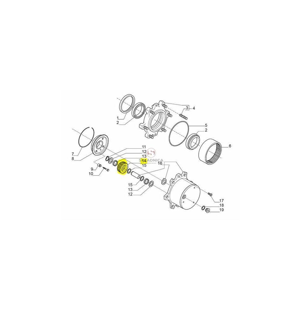 KOŁO ZĘBATE Z-17  SATELITA [CYC403]