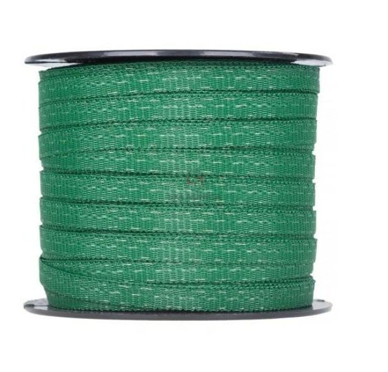 TAŚMA SZER. 7MM DŁ100M ZIELONA [DPE101]