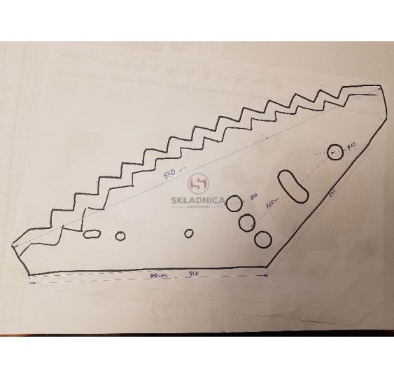 NÓŻ PASZOWOZY PRONAR [DPN063-W]