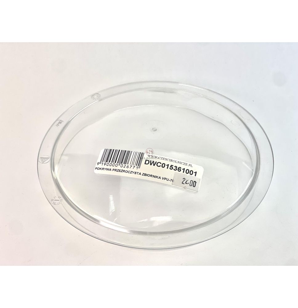 POKRYWA PRZEŹROCZYSTA ZBIORNIKA VPU-70 [DWC015361001]