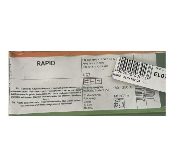 RAPID   ELEKTRODA  FI  4.00X450  5.5KG/O [EL0740]
